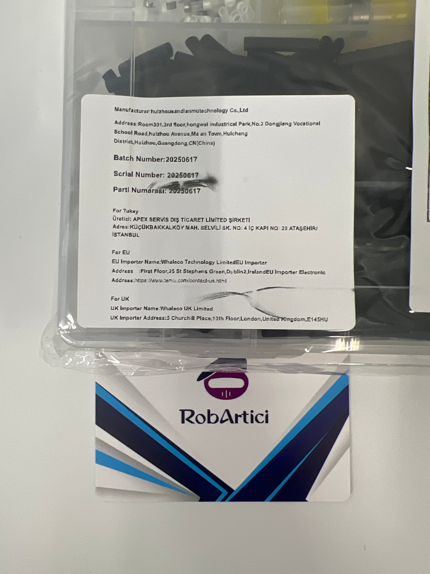 930pcs heat shrink terminal kit close up view of product information.