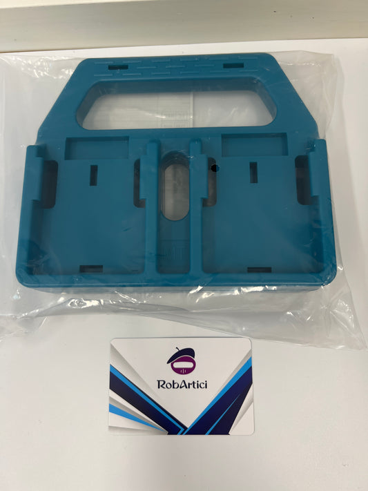 Portable battery holder front view.