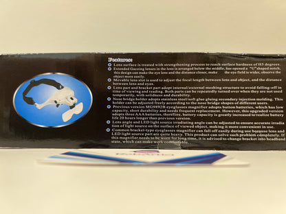WeluvFit interchangeable magnifier glasses retail packaging, showcasing product information. 
