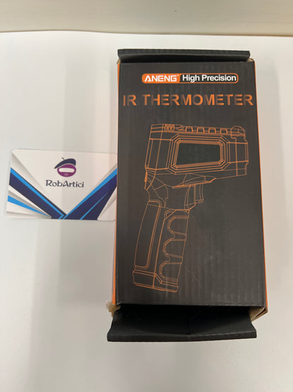ANENG TH202 high precision infrared thermometer tool view of retail packaging.