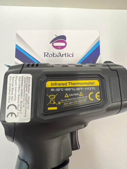 ANENG TH202 high precision infrared thermometer tool close up view of product specification.