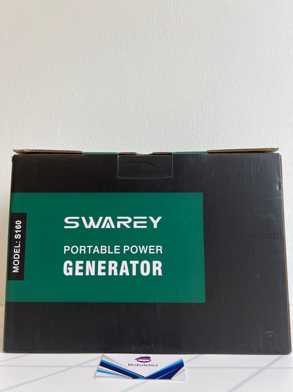 SWAREY S160 portable power generator, box and packaging.