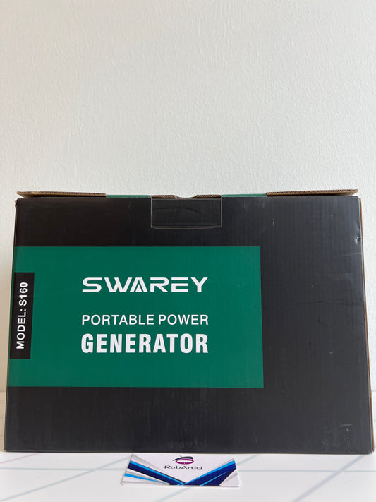 SWAREY S160 portable power generator, box and packaging.