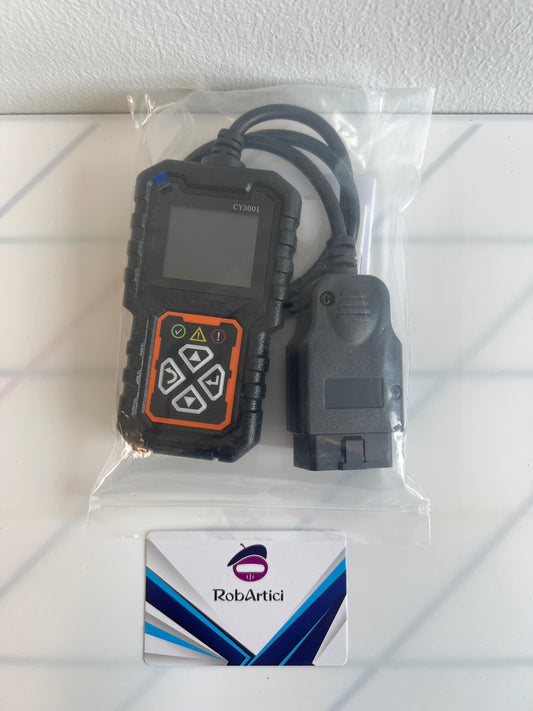 CY3001 OBD vehicle fault diagnosis instrument front view of digital display monitor and control buttons.