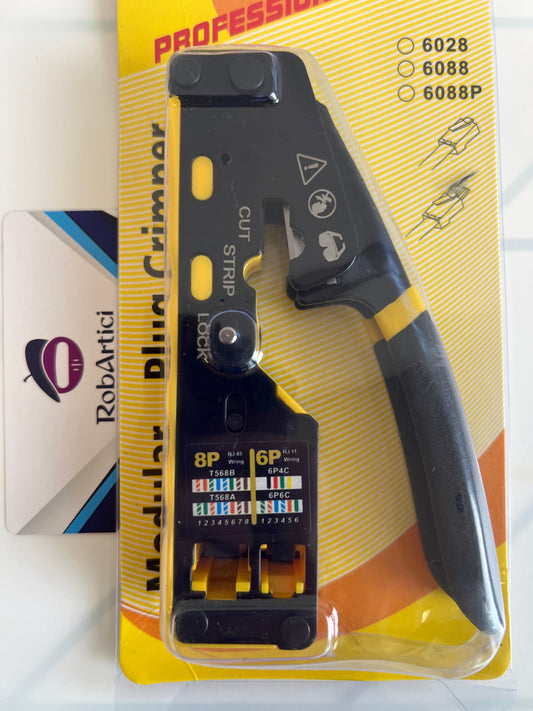 Modular plug crimper tool.