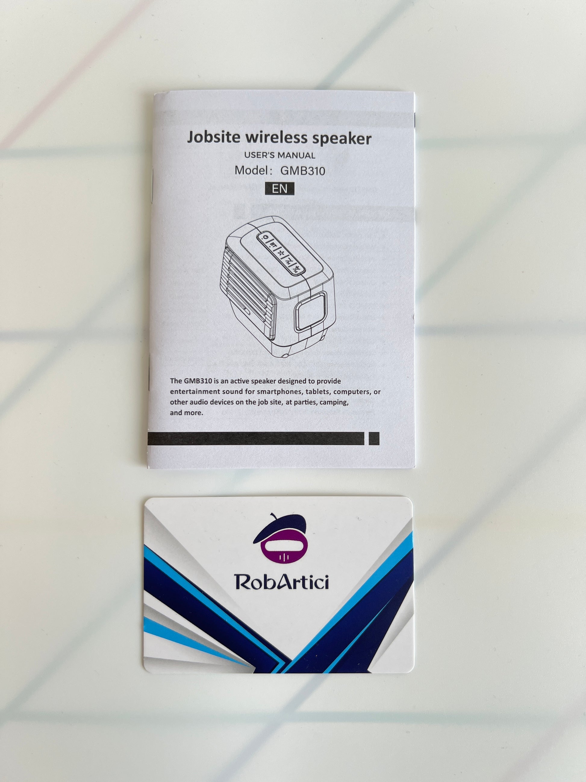 GMB310 job site wireless speaker user manual.