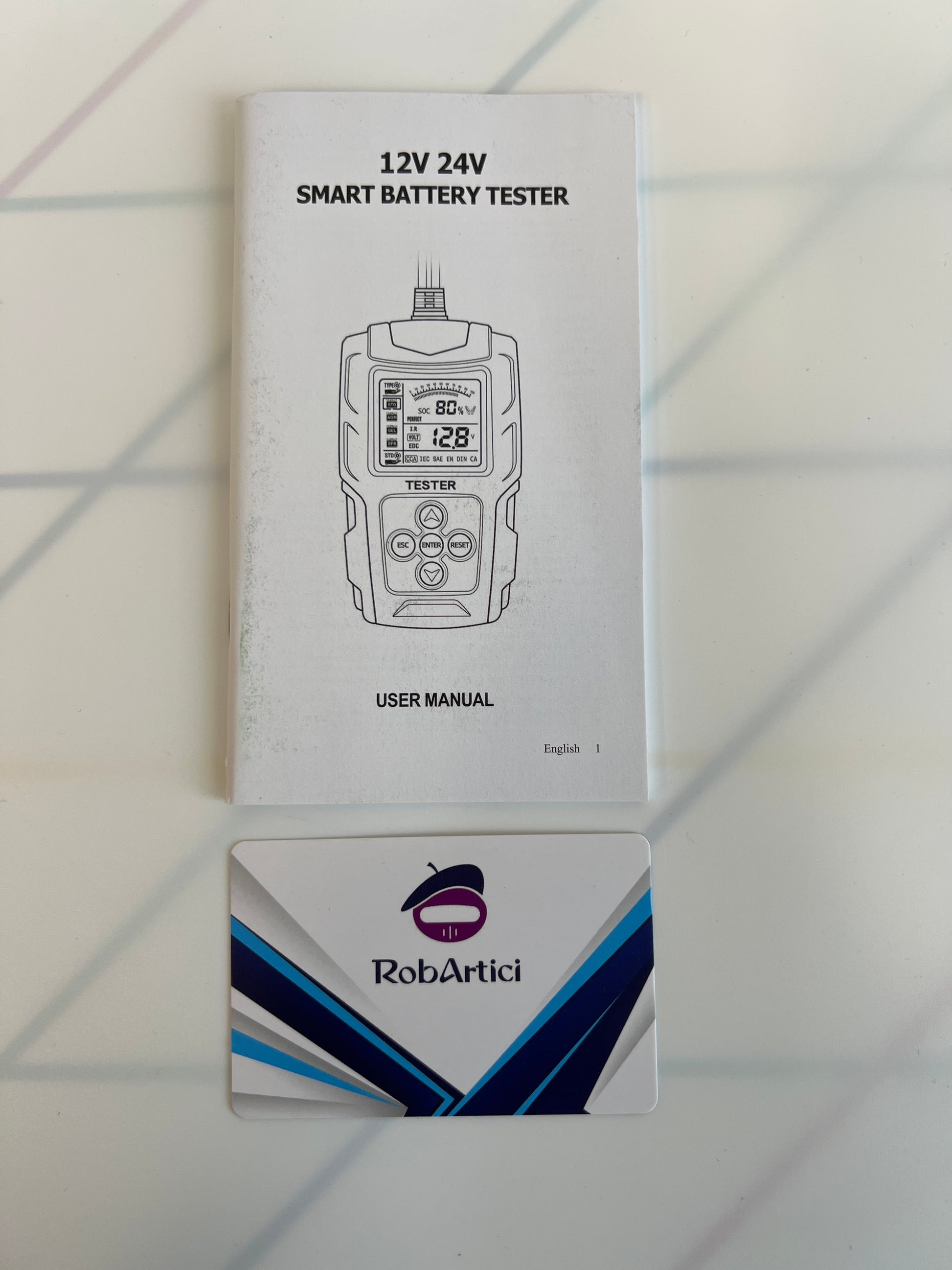 FBT-200 intelligent battery tester 12V/24V user manual.