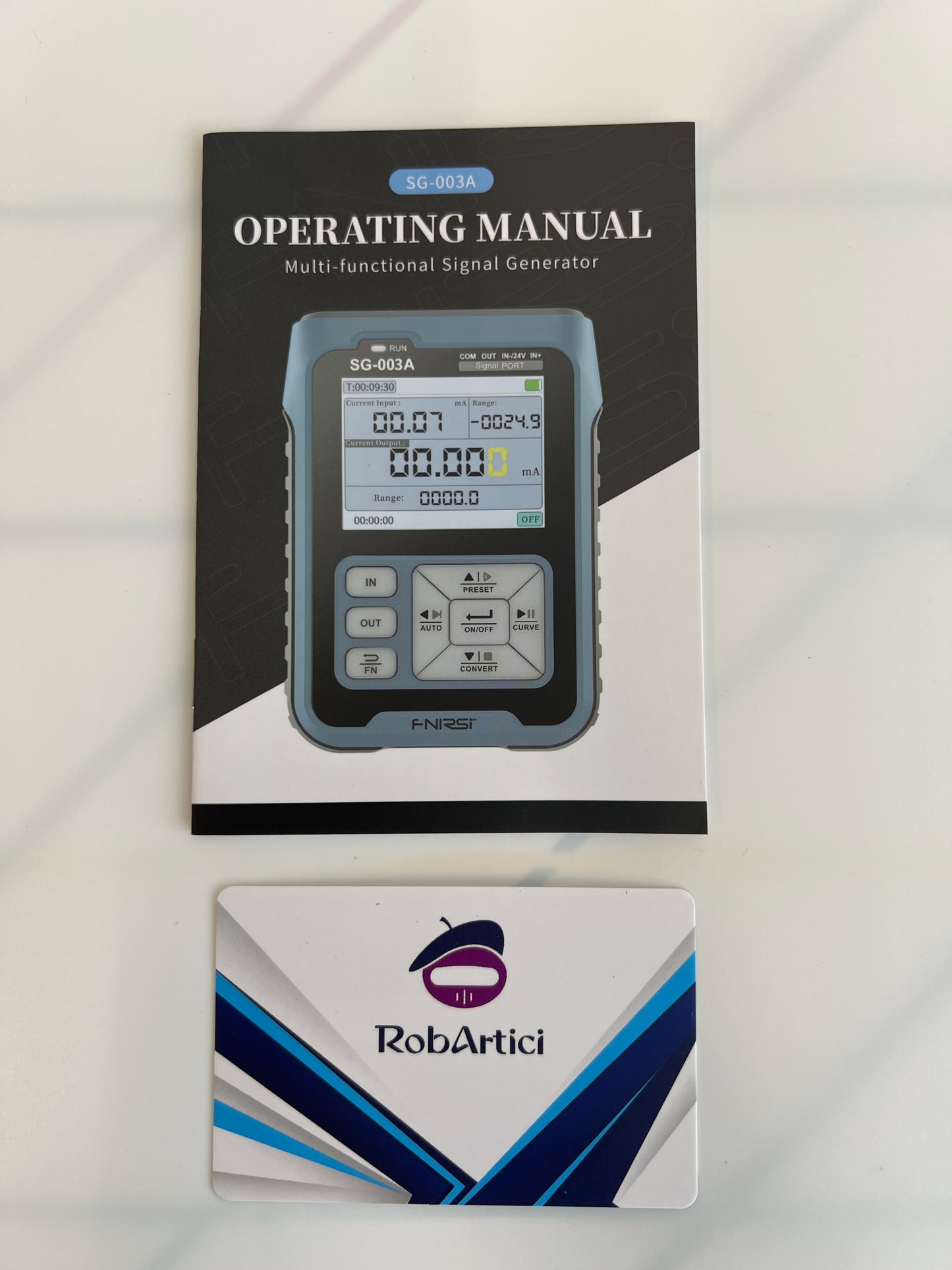 FNIRSI SG003A signal generator, user manual.