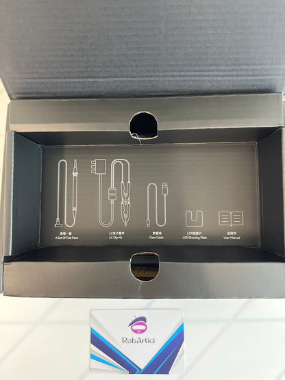 FNIRSI LC1020E handheld LCR meter, retail packaging box 