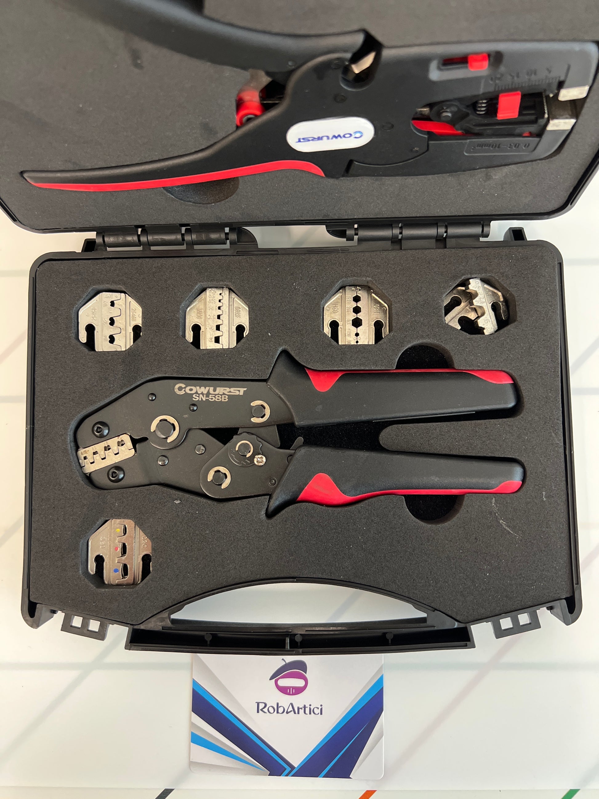 Crimping pliers tool set.