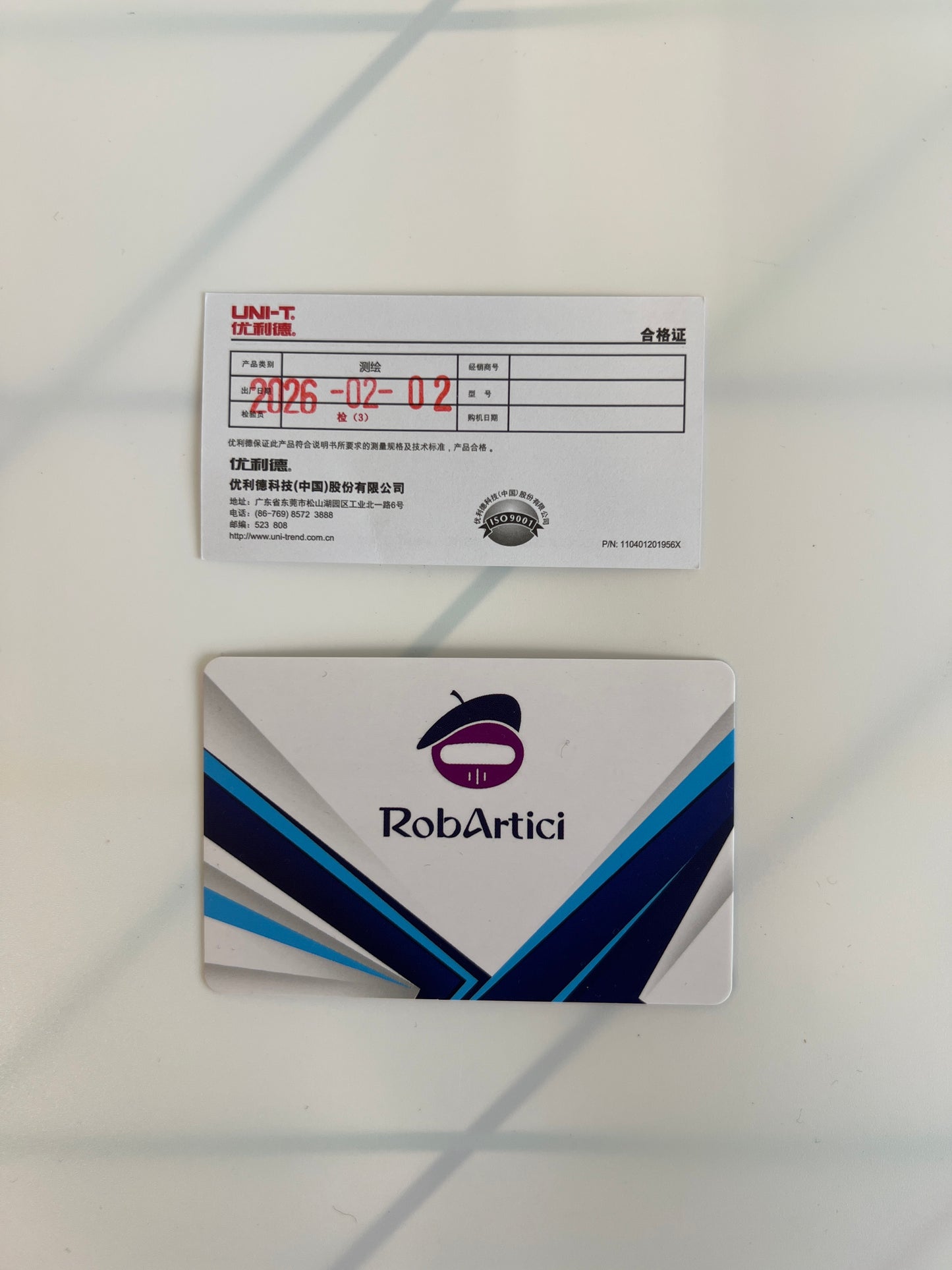 UNI-T LM320C digital angle meter information card.