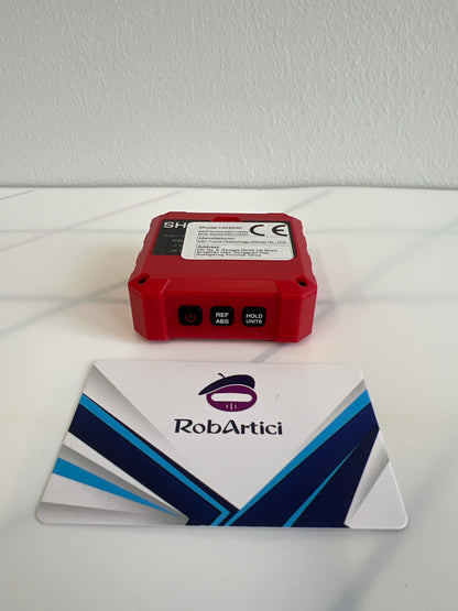 UNI-T LM320C digital angle meter view of control buttons. 