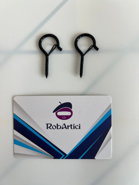 120pcs Q hanger hooks with security buckle close up view.